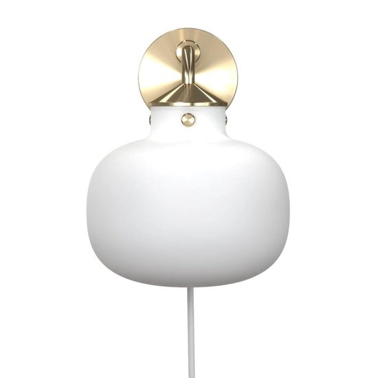 Wandlamp modern, tijdloos en elegant - opaalwit