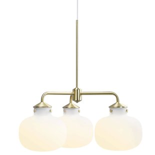 Modern, timeless and very beautiful three-armed chandelier