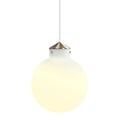 Grant 25 Pendelleuchte von Nordlux, Schirm aus opalweißem Glas Ø30 cm, Messingdetails, E27-Fassung, dimmbar mit passendem Leuchtmittel