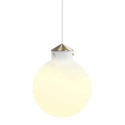 Runde Pendelleuchte mit Opalglas, E27-Fassung und dimmbar, Ø22,5 cm