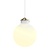 Beautiful round pendant, reflects a modern and timeless design white 22.5cm Ø