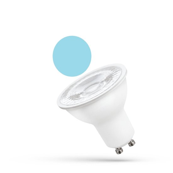 Foco LED GU10 5W regulable, blanco frío 4000K, 480 lúmenes, ángulo de haz de 37 grados, sustituye un halógeno de 35W