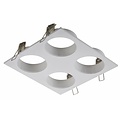 Spot encastrable carré pour 4 spots GU10 noir