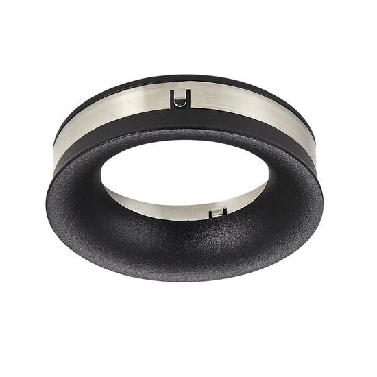 Quadratischer Einbauspot für 4 GU10-Spots schwarz