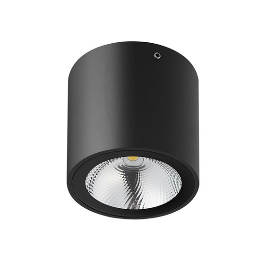 Fantasia Fantasia ZAZOU black surface-mounted ceiling lamp, aluminium, IP54, built-in 6W LED 3000K warm white, 567 lumen, Ø90 x 88 mm