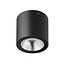 Black surface-mounted ceiling lamp for outdoor and bathroom 6W 3000K