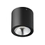 Black surface-mounted ceiling lamp for outdoors and bathroom 6W 3000K