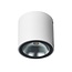 Fantasia Zazou Aufbau-Deckenleuchte, weißes Aluminium, IP54, 6W LED 3000K warmweiß, 567 Lumen, Ø90 x H88 mm