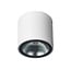 Fantasia Zazou plafón de superficie, aluminio blanco, IP54, 6W LED 3000K blanco cálido, 567 lúmenes, Ø90 x H88 mm
