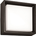 Fantasia Libra square LED outdoor ceiling lamp 145x145mm, 10W, 3000K, IP54, black