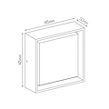 Plafón de exterior cuadrado LED diseño 145x145mm 10W