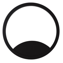 Fantasia Orso ring wall/ceiling light black dimmable 15W
