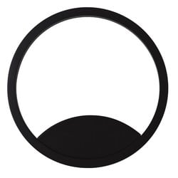 Orso Ringleuchte schwarz Wand/Decke dimmbar 15W indirektes Licht