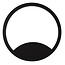 Fantasia Fantasia Orso dimmable LED ring light for wall or ceiling, black, 15W 3000K 880 lumens, Ø280mm