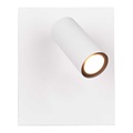 Trio Lighting Tunga foco de pared LED blanco 3,5W, 420 lúmenes, 3000K blanco cálido, orientable, IP54, haz 60°, metal