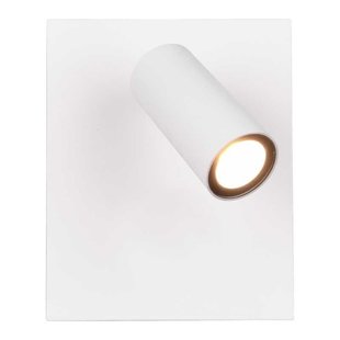 Spot mural LED blanc 3,5W inclinable pour usage intérieur et extérieur