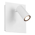 Trio Lighting Tunga foco de pared LED blanco 3,5W, 420 lúmenes, 3000K blanco cálido, orientable, IP54, haz 60°, metal