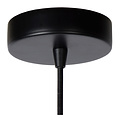 Suspension cube minimaliste E27 noir avec or