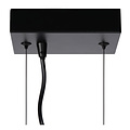 Lampe à suspension inclinée en forme de cube E27 noire