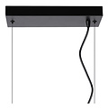 Lámpara colgante inclinada rectangular 4xE27 negro