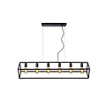 Lámpara colgante rectangular inclinada 6xE27 negro