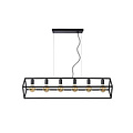 Lámpara colgante rectangular inclinada 6xE27 negro