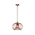 Kupferne elegante Hängelampe 30 cm Ø E27 Metalldraht