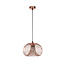 Copper elegant hanging lamp 30 cm Ø E27 metal wire