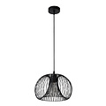 Black elegant hanging lamp 30 cm Ø E27 metal wire