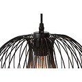 Black elegant hanging lamp 30 cm Ø E27 metal wire