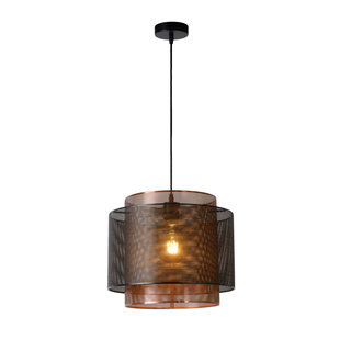 Mysterieuze en moderne hanglamp 34 cm Ø E27 zwart