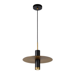 Retro-chic elegant hanging lamp 35 cm Ø GU10 black