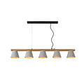 Pendelleuchte im skandinavischen Look 5xE14 Holz mit Beton