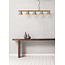 Pendant lamp with Scandinavian look 5xE14 wood with concrete