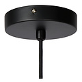 Lampe à suspension épurée et élégante en osier 56 cm Ø E27 rotin noir
