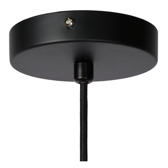Lampe à suspension épurée et élégante en osier 56 cm Ø E27 rotin noir