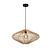 Strak en elegante rieten hanglamp 56 cm Ø E27 licht hout rotan