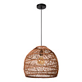 Tropical look hanging lamp rattan 40 cm Ø E27 ocher yellow