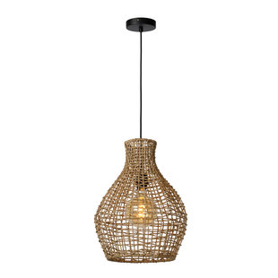 Soothing and natural hanging lamp 35 cm Ø E27 rattan