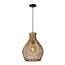 Rustgevende en natuurlijke hanglamp 35 cm Ø E27 rotan