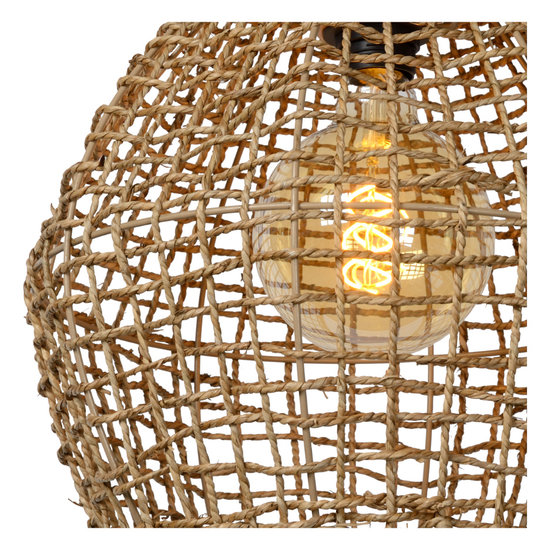 Soothing and natural hanging lamp 35 cm Ø E27 rattan