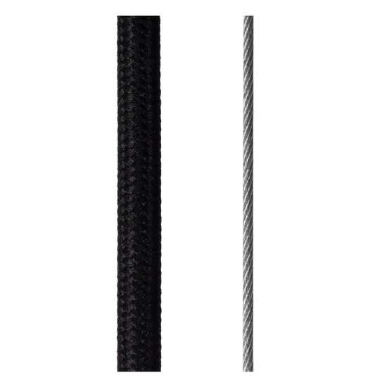 Elegante lámpara colgante cilíndrica moderna 2xE27 negra