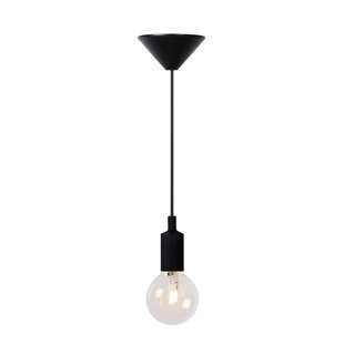 Simple hanging lamp 10 cm Ø E27 black