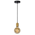 Minimalist simple hanging lamp E27 gold/brass