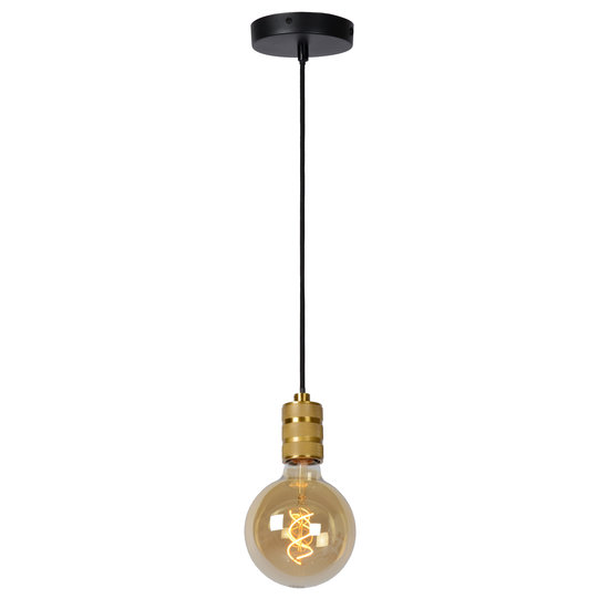 Minimalist simple hanging lamp E27 gold/brass