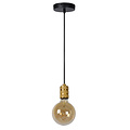 Minimalist simple hanging lamp E27 gold/brass