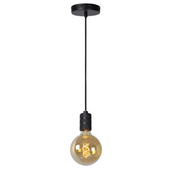 Minimalist simple hanging lamp E27 black