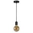 Minimalist simple hanging lamp E27 black