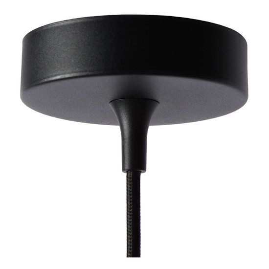 Black with brass spherical GU10 hanging lamp