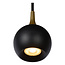 Black with brass spherical GU10 hanging lamp